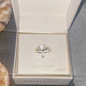 Gold and Silver Cubic Zirconia Ring